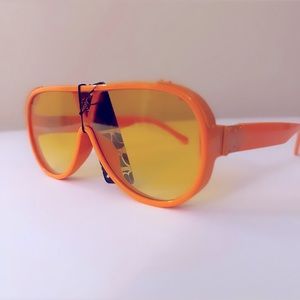 Brand New W/Tags Orange Unisex Aviator Sunglasses